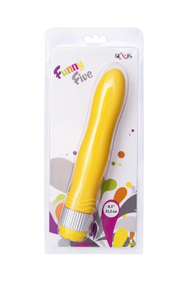 Вибратор Sexus Funny Five, ABS пластик, желтый, 21,5 см, Категория - Секс-игрушки/Вибраторы/Нереалистичные вибраторы, Атрикул 0T-00000431 Изображение 2