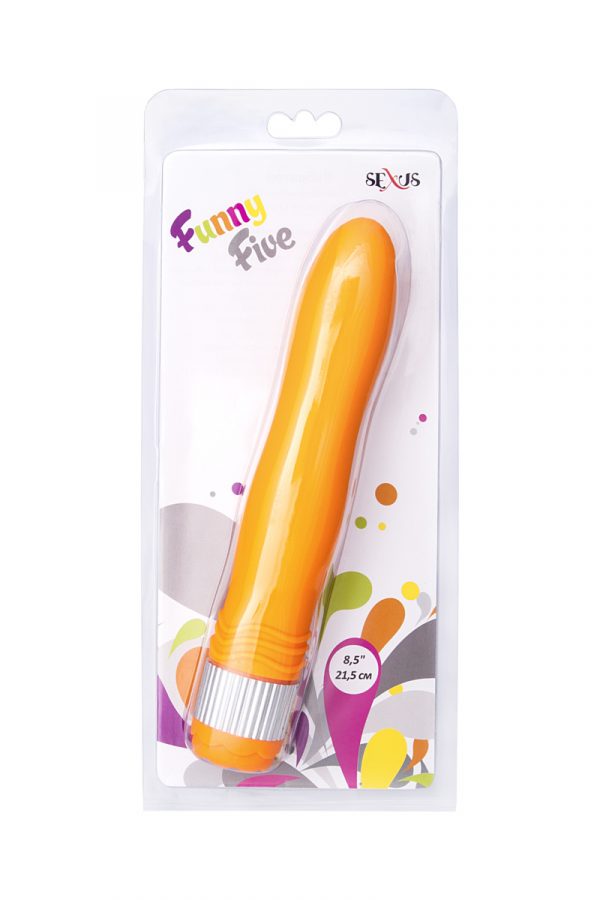Вибратор Sexus Funny Five, ABS пластик, оранжевый, 21,5 см, Категория - Секс-игрушки/Вибраторы/Нереалистичные вибраторы, Атрикул 0T-00000422 Изображение 2