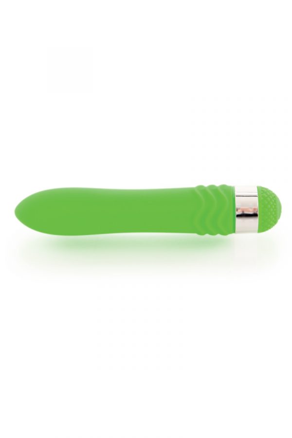 Вибратор Sexus Funny Five, ABS пластик, зеленый, 14 см, Категория - Секс-игрушки/Вибраторы/Нереалистичные вибраторы, Атрикул 0T-00000452 Изображение 1