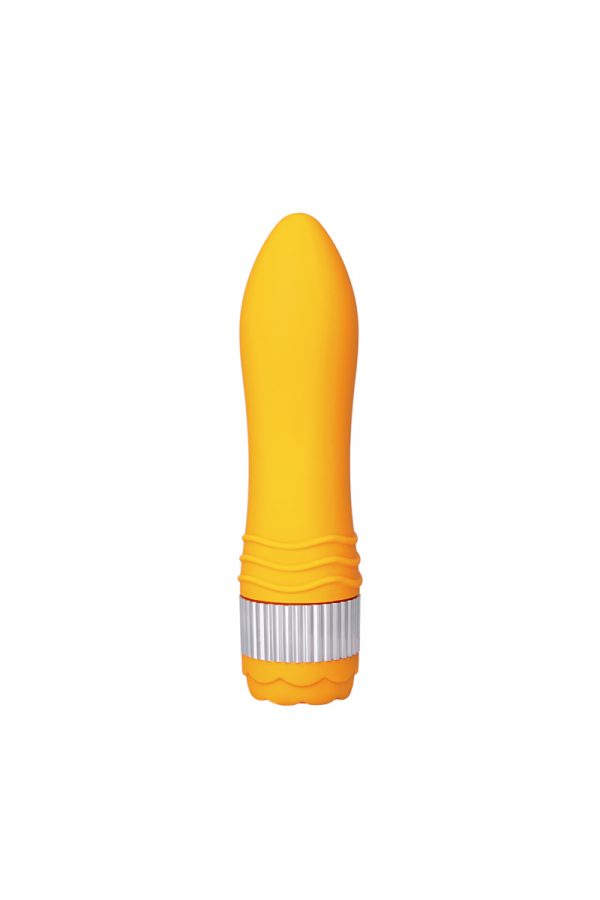 Нереалистичный вибратор Sexus Funny Five, ABS пластик, Оранжевый, 18,5 см, Категория - Секс-игрушки/Вибраторы/Нереалистичные вибраторы, Атрикул 0T-00000457 Изображение 3