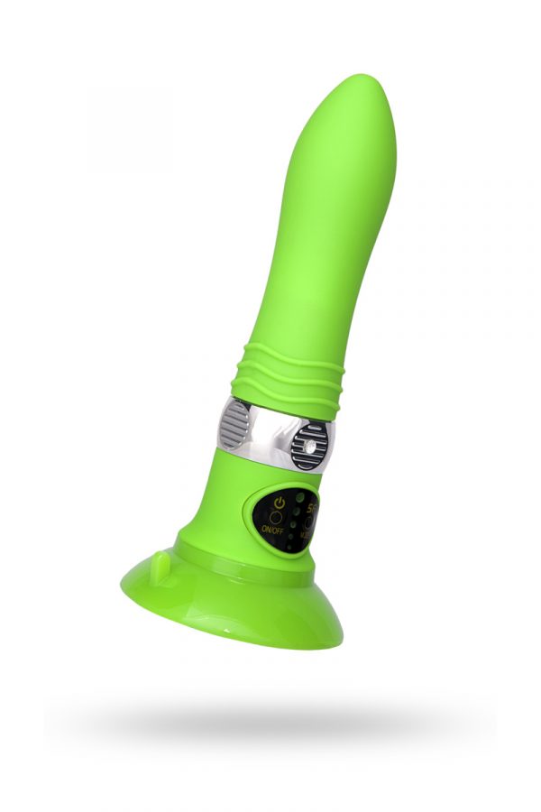 Нереалистичный вибратор Sexus Funny Five, ABS пластик, Зеленый, 18,5 см, Категория - Секс-игрушки/Вибраторы/Нереалистичные вибраторы, Атрикул 0T-00000462 Изображение 1