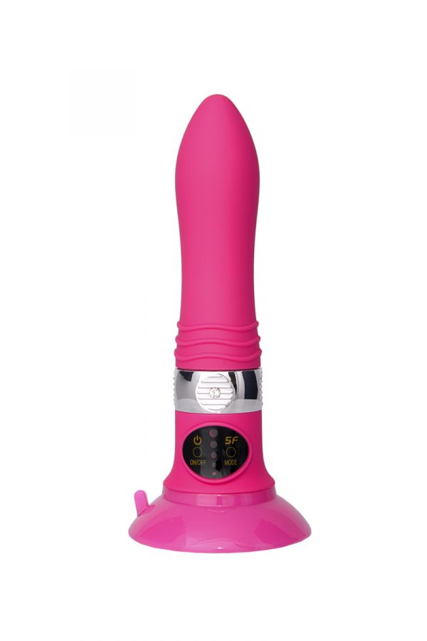 Нереалистичный вибратор Sexus Funny Five, ABS пластик, Розовый, 18,5 см, Категория - Секс-игрушки/Вибраторы/Нереалистичные вибраторы, Атрикул 0T-00000458 Изображение 2