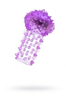 Вибронасадка на палец TOYFA, TPE, фиолетовый, 6,5 см, Категория - Секс-игрушки/Кольца и насадки/Насадки на пальцы, Атрикул 00138519 Изображение 1