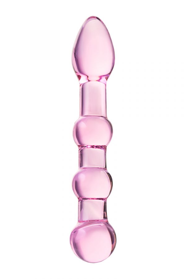 Нереалистичный фаллоимитатор Sexus Glass, Стекло, Розовый, 18 см, Категория - Секс-игрушки/Фаллоимитаторы/Нереалистичные фаллоимитаторы, Атрикул 0T-00000577 Изображение 2