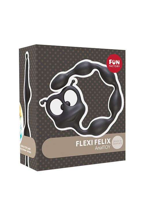 Анальный стимулятор Fun  Factory FLEXI FELIX  черный, Категория - Секс-игрушки/Анальные игрушки/Анальные шарики, цепочки, елочки, Атрикул 00136216 Изображение 3