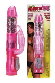 Вибратор с шариками розовый 20 см, Категория - Секс-игрушки/Вибраторы/Вибраторы с клиторальным стимулятором, Атрикул 00131887 Изображение 1