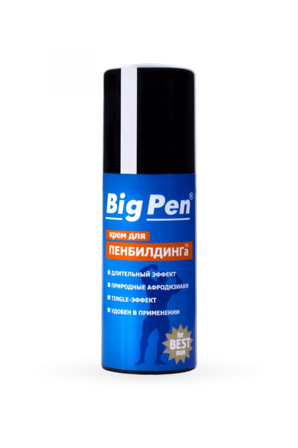 Крем для увеличения пениса Big Pen для мужчин, 50 г, Категория - Интимная косметика/Кремы для стимуляции и коррекции размеров/Кремы для увеличения пениса, Атрикул 0T-00002116 Изображение 1