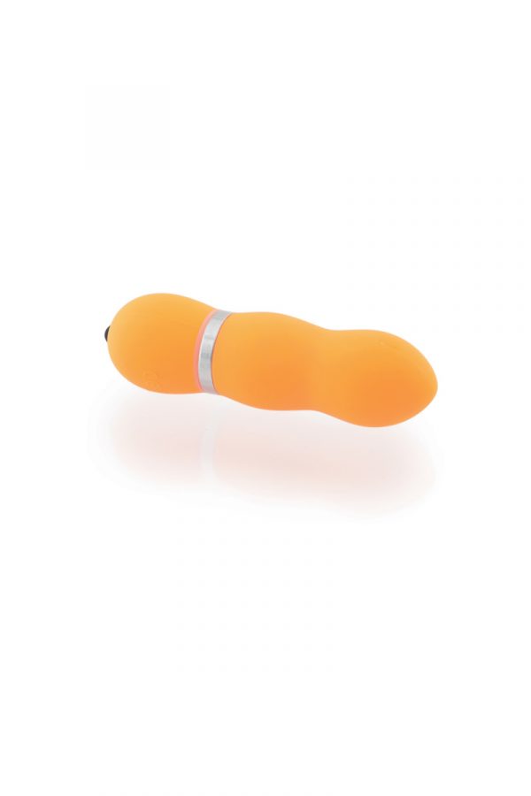Нереалистичный вибратор Sexus Funny Five, ABS пластик, Оранжевый, 10,5 см, Категория - Секс-игрушки/Вибраторы/Нереалистичные вибраторы, Атрикул 0T-00002576 Изображение 1