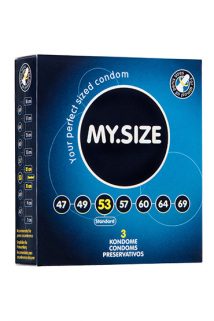 Презервативы  ''MY.SIZE'' №3 размер 53 (ширина 53mm), Категория - Презервативы/Классические презервативы, Атрикул 0T-00003537 Изображение 1