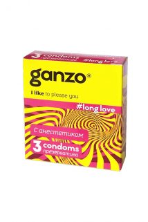 Презервативы Ganzo Long Love № 3	для продления полового акта ШТ, Категория - Презервативы/Классические презервативы, Атрикул 0T-00004793 Изображение 1