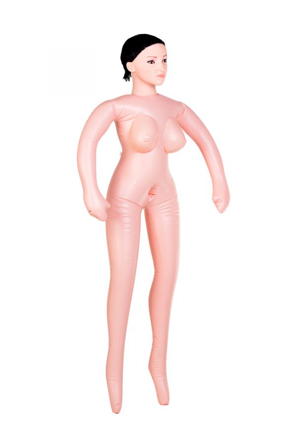 Кукла надувная Nurse Emilia реалистичная голова,брюнетка, TOYFA Dolls-X, с двумя отверстиями,вставка: вагина- анус,костюм медсестры, 160 см, Категория - Секс-игрушки/Секс куклы/Женщины, Атрикул 0T-00004972 Изображение 3