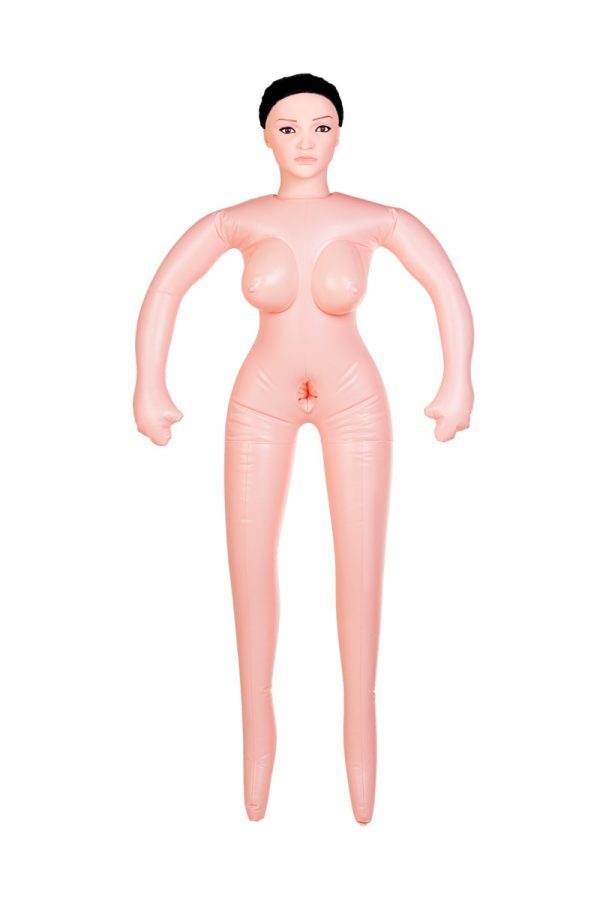 Кукла надувная Nurse Emilia реалистичная голова,брюнетка, TOYFA Dolls-X, с двумя отверстиями,вставка: вагина- анус,костюм медсестры, 160 см, Категория - Секс-игрушки/Секс куклы/Женщины, Атрикул 0T-00004972 Изображение 2