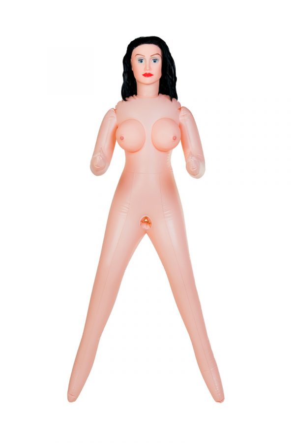 Кукла надувная Kaylee с реалистичной головой, брюнетка, TOYFA Dolls-X, кибер вставка вагина – анус, подвижные глаза, 160 см, Категория - Секс-игрушки/Секс куклы/Женщины, Атрикул 0T-00004969 Изображение 2