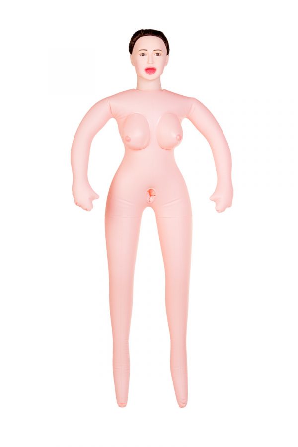 Кукла надувная Gabriella с реалистичной головой, брюнетка, TOYFA Dolls-X, с тремя отверстиями,  кибер вставка вагина – анус, 160 см, Категория - Секс-игрушки/Секс куклы/Женщины, Атрикул 0T-00004970 Изображение 2