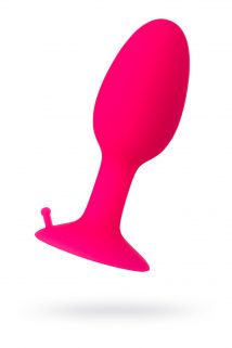 Анальная втулка TOYFA POPO Pleasure со стальным шариком внутри, силиконовая, розовая, 8,5 см, Категория - Секс-игрушки/Анальные игрушки/Анальные пробки и втулки, Атрикул 0T-00005331 Изображение 1