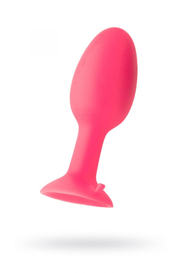 Анальная втулка TOYFA POPO Pleasure со стальным шариком внутри, силиконовая, розовая, 10,5 см, Категория - Секс-игрушки/Анальные игрушки/Анальные пробки и втулки, Атрикул 0T-00005332 Изображение 1