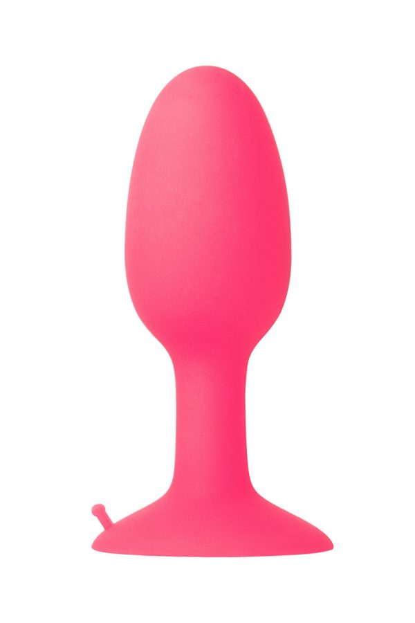 Анальная втулка TOYFA POPO Pleasure со стальным шариком внутри, силиконовая, розовая, 10,5 см, Категория - Секс-игрушки/Анальные игрушки/Анальные пробки и втулки, Атрикул 0T-00005332 Изображение 2