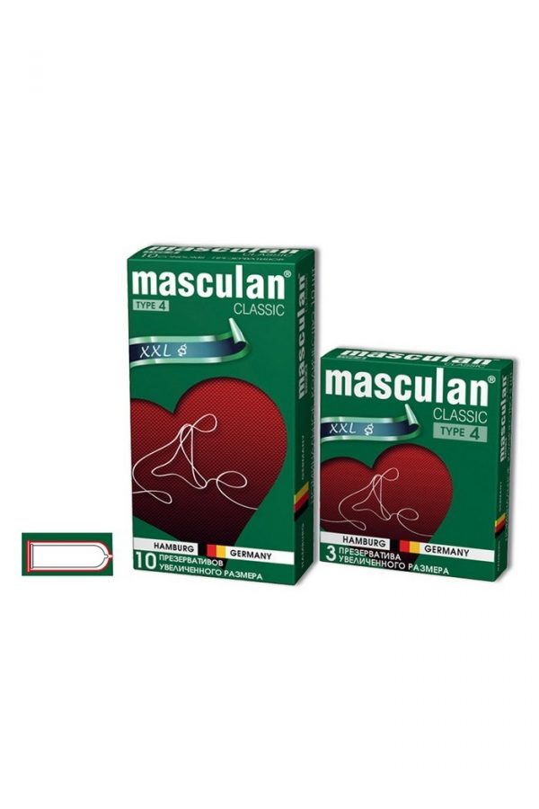 Презервативы Masculan Classic 4,  3 шт.  Увеличенного размера (XXL) розового цвета ШТ, Категория - Презервативы/Классические презервативы, Атрикул 0T-00005540 Изображение 3