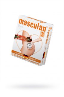 Презервативы Masculan Ultra 3,  3 шт.  Продлевающие (Long Pleasure)  ШТ, Категория - Презервативы/Классические презервативы, Атрикул 0T-00005547 Изображение 1