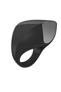 Эрекционное кольцо OVO инновационной формы с вибрацией, перезаряжаемое, силиконовое, черное, 4,7 см, Категория - Секс-игрушки/Кольца и насадки/Кольца на пенис, Атрикул 0T-00005409 Изображение 1