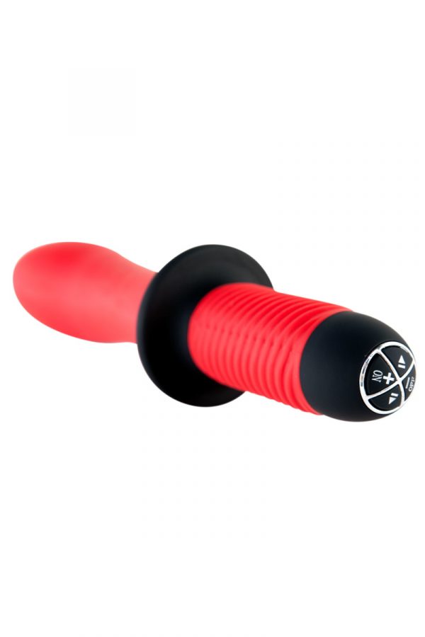 Вибратор TOYFA Black&Red с двойным мотором, силиконовый, красный, 15 см, Ø5 см, Категория - Секс-игрушки/Анальные игрушки/Гигантские анальные стимуляторы, Атрикул 0T-00006059 Изображение 2