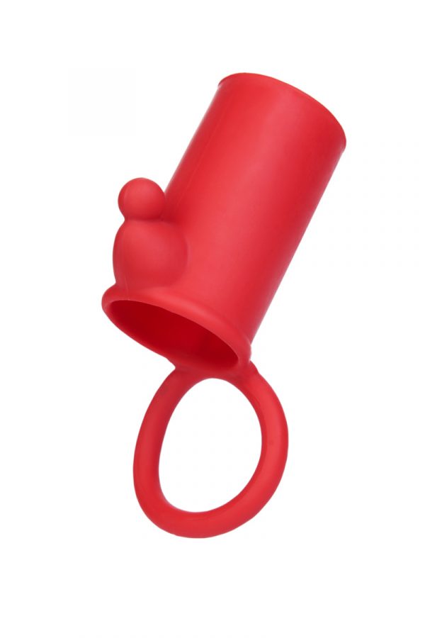 Насадка силиконовая, красная, Категория - Секс-игрушки/Кольца и насадки/Насадки на пенис, Атрикул 0T-00006021 Изображение 1