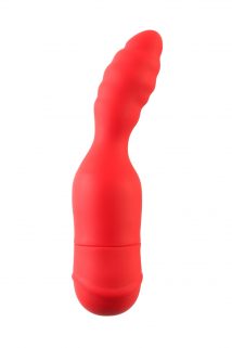 Анальный вибратор TOYFA Black&Red, 10 режимов вибрации, силиконовый, красный, 11,4 см, Категория - Секс-игрушки/Анальные игрушки/Анальные вибраторы, Атрикул 0T-00006033 Изображение 1