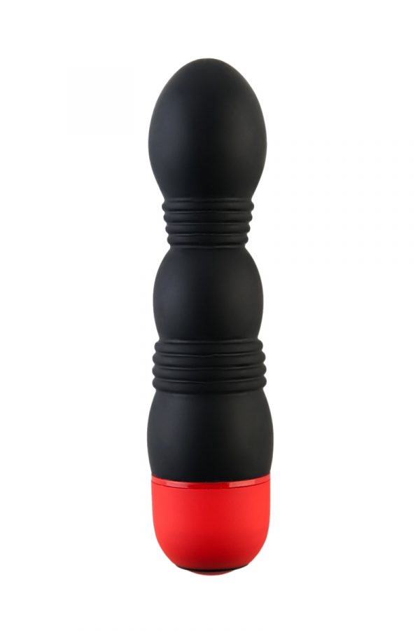 Вибратор TOYFA Black&Red, 10 режимов вибрации, силиконовый, красный, 11,4 см, Категория - Секс-игрушки/Вибраторы/Нереалистичные вибраторы, Атрикул 0T-00006044 Изображение 1