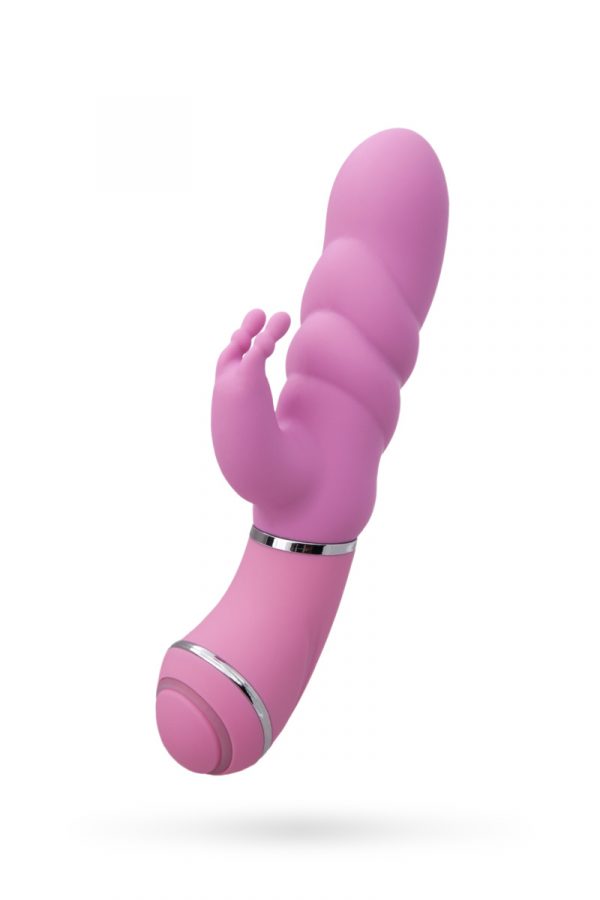 Вибратор с клиторальным стимулятором 11,4 см, 10 режимов вибрации, розовый, Категория - Секс-игрушки/Вибраторы/Вибраторы с клиторальным стимулятором, Атрикул 0T-00007181 Изображение 1