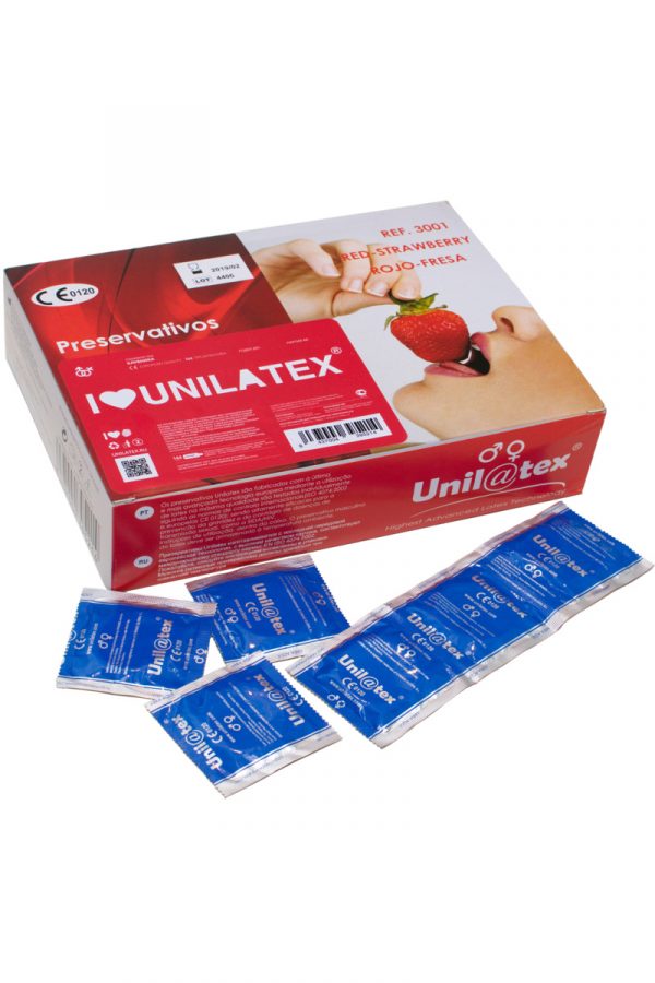 Презервативы Unilatex Multifrutis №144  ароматизированные ,клубничные (упаковка), Категория - Презервативы/Классические презервативы, Атрикул 0T-00007258 Изображение 2