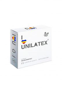 Презервативы Unilatex Multifrutis №3  ароматизированные ,цветные, Категория - Презервативы/Классические презервативы, Атрикул 0T-00007256 Изображение 1