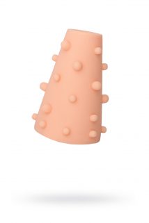 Насадка ToyFa XLover Soft booster в форме конуса, утолщающая, с дополнительной стимуляцией, TPR, телесный 10 см, Категория - Секс-игрушки/Кольца и насадки/Насадки на пенис, Атрикул 0T-00007273 Изображение 1