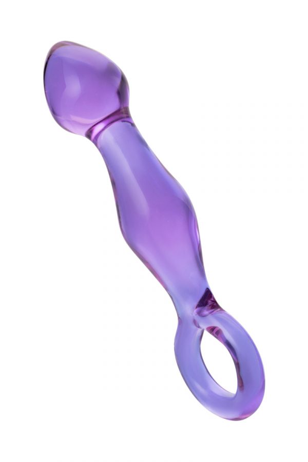 Анальный фаллоимитатор Sexus Glass с кольцом, стеклянный, 12 см, Категория - Секс-игрушки/Анальные игрушки/Анальные фаллоимитаторы, Атрикул 0T-00007357 Изображение 3