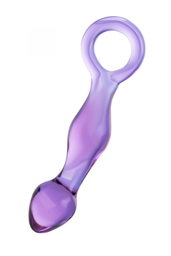 Анальный фаллоимитатор Sexus Glass с кольцом, стеклянный, 12 см, Категория - Секс-игрушки/Анальные игрушки/Анальные фаллоимитаторы, Атрикул 0T-00007357 Изображение 2