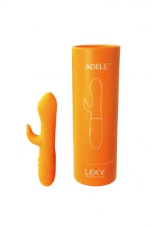 Вибратор Adele, оранжевый 17 см, Категория - Секс-игрушки/Вибраторы/Вибраторы с клиторальным стимулятором, Атрикул 0T-00007368 Изображение 1