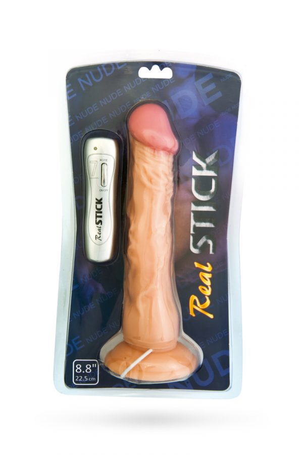 Вибратор TOYFA RealStick Nude реалистичный, 7 режимов вибрации, 22,5 см, Категория - Секс-игрушки/Вибраторы/Реалистичные вибраторы, Атрикул 0T-00008184 Изображение 3