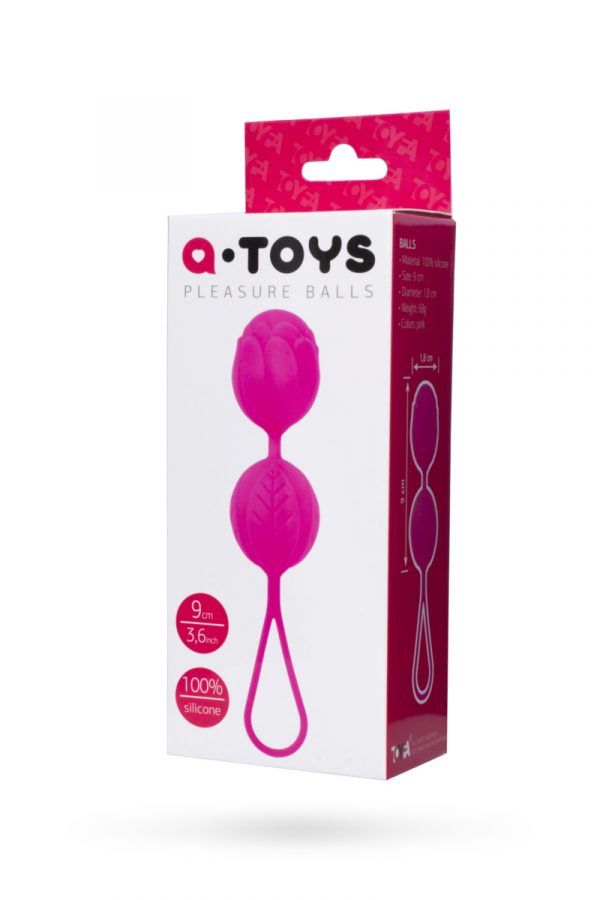 Вагинальные шарики TOYFA A-Toys, Силикон, Розовый, Ø 3,5  см, Категория - Секс-игрушки/Вагинальные шарики и тренажеры интимных мышц/Вагинальные шарики, Атрикул 0T-00007989 Изображение 2