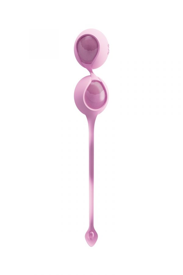 Вагинальные шарики OVO силиконовые, розовый + хром, Ø3 см, Категория - Секс-игрушки/Вагинальные шарики и тренажеры интимных мышц/Вагинальные шарики, Атрикул 0T-00008529 Изображение 3