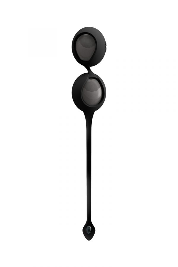 Вагинальные шарики OVO силиконовые, черный + хром, Ø3 см, Категория - Секс-игрушки/Вагинальные шарики и тренажеры интимных мышц/Вагинальные шарики, Атрикул 0T-00008531 Изображение 3