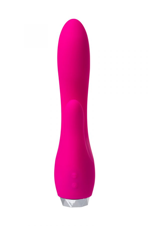 Вибратор с клиторальным стимулятором L'EROINA силикон, розовый, 18 см, Категория - Секс-игрушки/Вибраторы/Вибраторы с клиторальным стимулятором, Атрикул 0T-00012270 Изображение 2