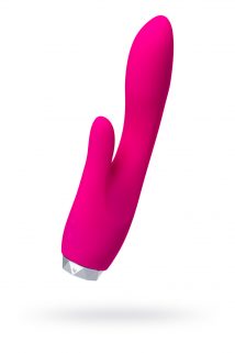 Вибратор с клиторальным стимулятором L'EROINA силикон, розовый, 18 см, Категория - Секс-игрушки/Вибраторы/Вибраторы с клиторальным стимулятором, Атрикул 0T-00012270 Изображение 1
