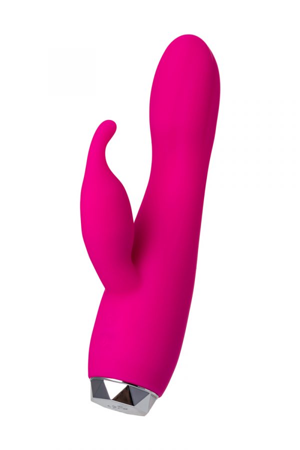 Вибратор с клиторальным стимулятором L'EROINA, силикон, розовый, 17 см, Категория - Секс-игрушки/Вибраторы/Вибраторы с клиторальным стимулятором, Атрикул 0T-00012271 Изображение 3