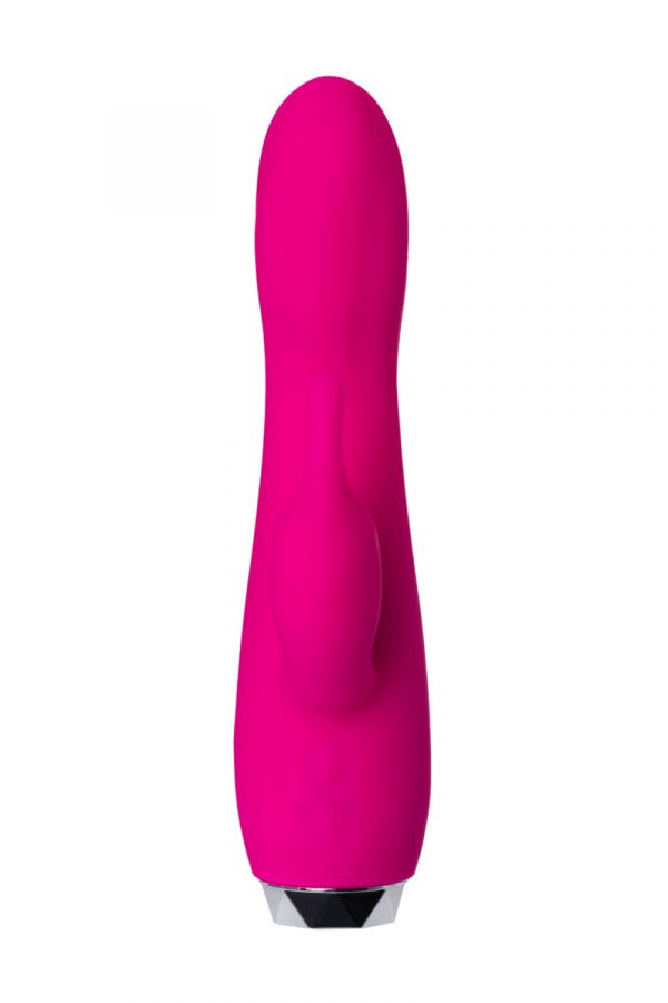 Вибратор с клиторальным стимулятором L'EROINA, силикон, розовый, 17 см, Категория - Секс-игрушки/Вибраторы/Вибраторы с клиторальным стимулятором, Атрикул 0T-00012271 Изображение 2