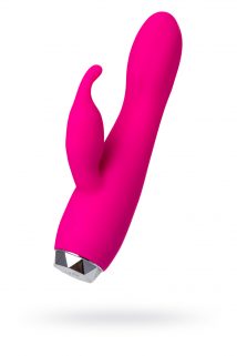 Вибратор с клиторальным стимулятором L'EROINA, силикон, розовый, 17 см, Категория - Секс-игрушки/Вибраторы/Вибраторы с клиторальным стимулятором, Атрикул 0T-00012271 Изображение 1