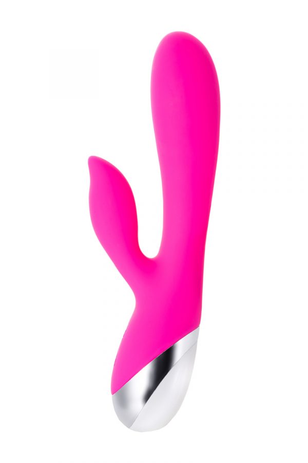 Вибратор с клиторальным стимулятором L'EROINA, силикон, розовый, 19 см, Категория - Секс-игрушки/Вибраторы/Вибраторы с клиторальным стимулятором, Атрикул 0T-00012275 Изображение 3