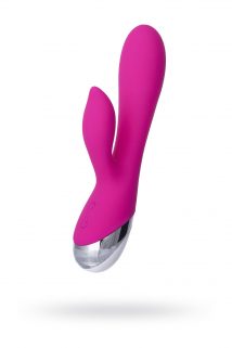 Вибратор с клиторальным стимулятором L'EROINA, силикон, розовый, 19 см, Категория - Секс-игрушки/Вибраторы/Вибраторы с клиторальным стимулятором, Атрикул 0T-00012275 Изображение 1