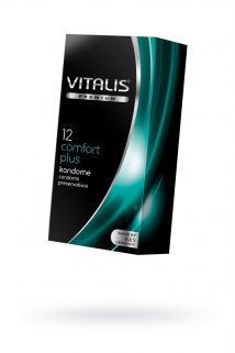 Презервативы ''VITALIS'' PREMIUM №12 comfort plus - анатомической формы (ширина 53mm), Категория - Презервативы/Рельефные и фантазийные презервативы, Атрикул 0T-00009993 Изображение 1