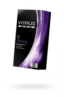 Презервативы ''VITALIS'' PREMIUM №12 strong - сверхпрочные (ширина 53mm), Категория - Презервативы/Классические презервативы, Атрикул 0T-00009998 Изображение 1