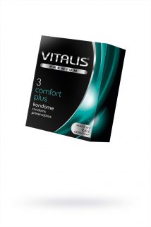 Презервативы ''VITALIS'' PREMIUM №3 comfort plus - анатомической формы (ширина 53mm), Категория - Презервативы/Рельефные и фантазийные презервативы, Атрикул 0T-00010002 Изображение 1