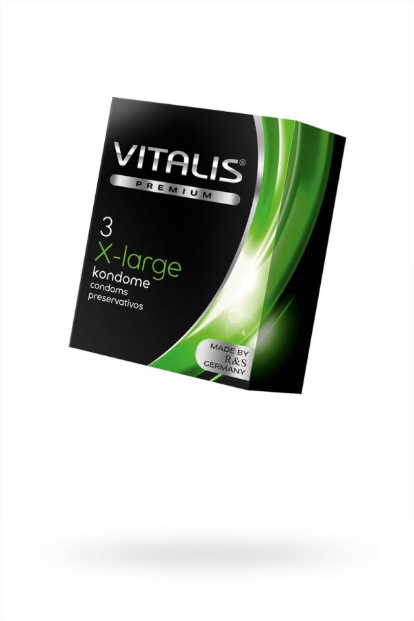 Презервативы ''VITALIS'' PREMIUM №3 x-large - увеличенного размера (ширина 57mm), Категория - Презервативы/Классические презервативы, Атрикул 0T-00010008 Изображение 1